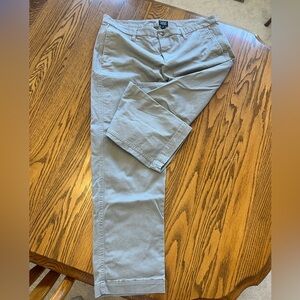 J Crew - Women’s High-rise Girlfriend Chino Pant - Vintage Dove - Size 14